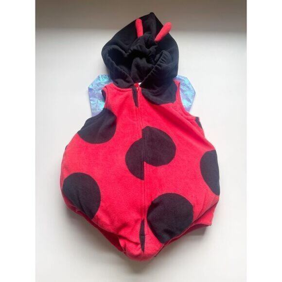 🪴5/$25🪴 Carters Baby Ladybug Costume 6-9 Months Red Black Halloween Bug Party - Picture 2 of 8